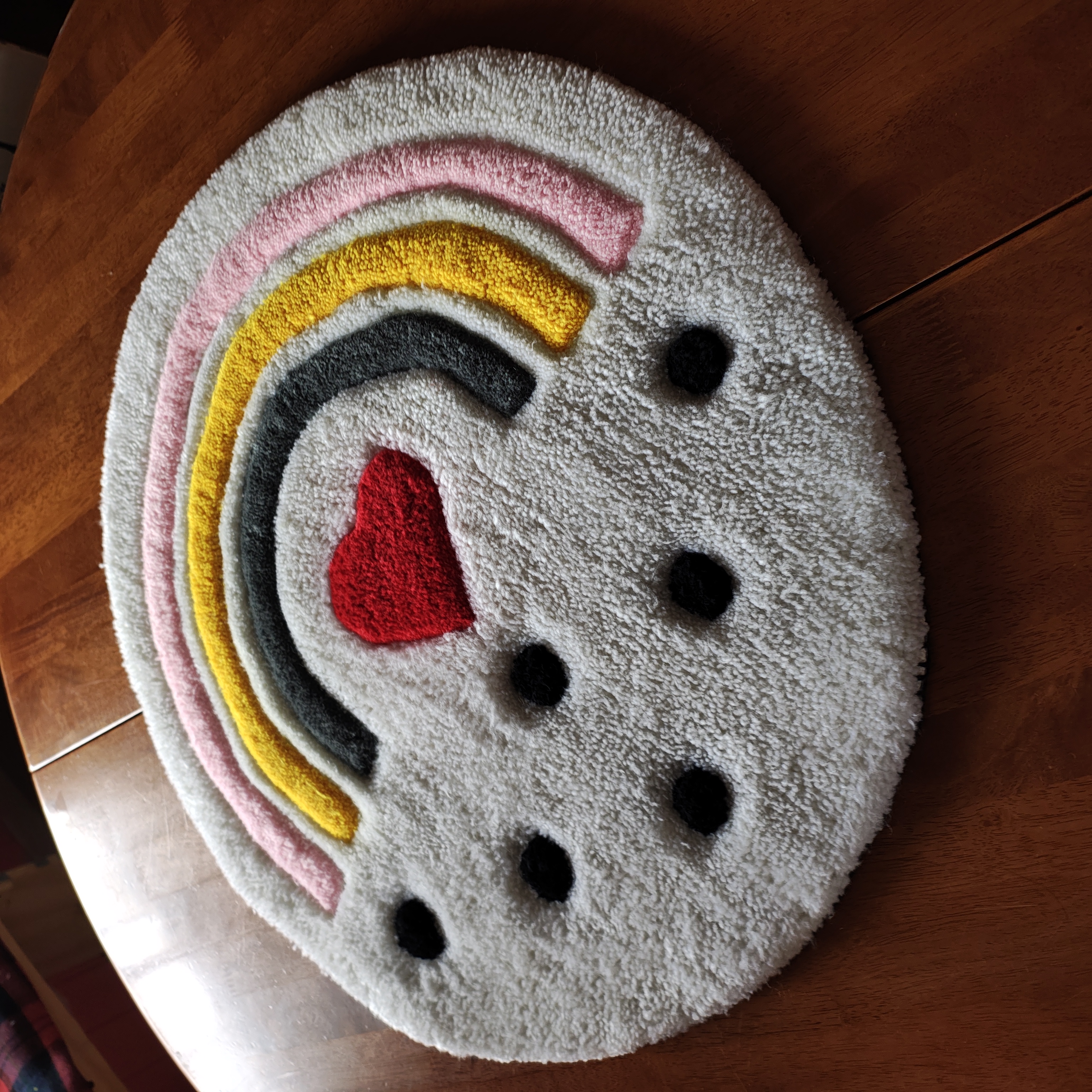 Imagen de Alfombra Arcoíris Corazón